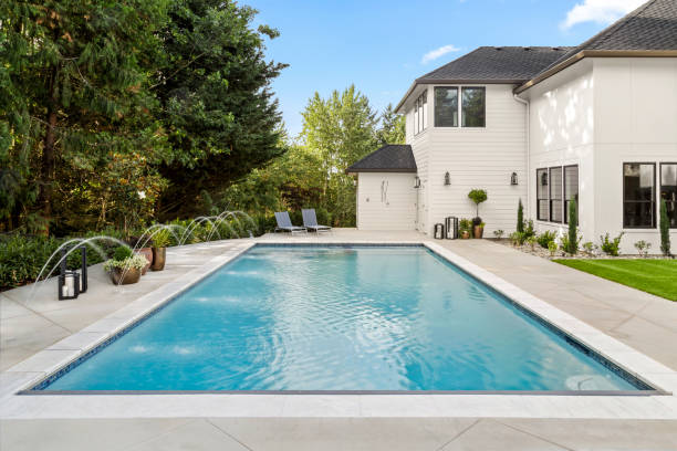 Piscine design avec vue